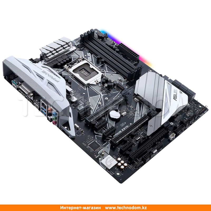 Материнская плата Asus PRIME Z370-A LGA1151 4DDR4 PCI-E 3x16 4x1 (HDMI+DP+DVI-D) ATX - фото #2, Technodom.kz