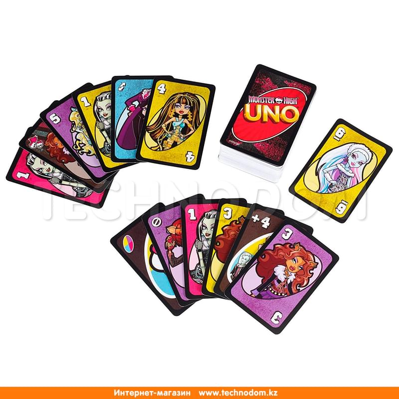 Игра настольная UNO, Monster High (CJM75) - фото #0, Technodom.kz Игра настольная UNO, Monster High (CJM75) - фото #0, Technodom.kz