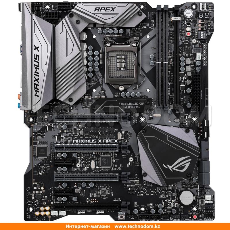 Материнская плата Asus MAXIMUS X APEX Z370 LGA1151 2DDR4 PCI-E 4x16 PCI-E 2x1 (HDMI+DP) EATX - фото #0, Technodom.kz