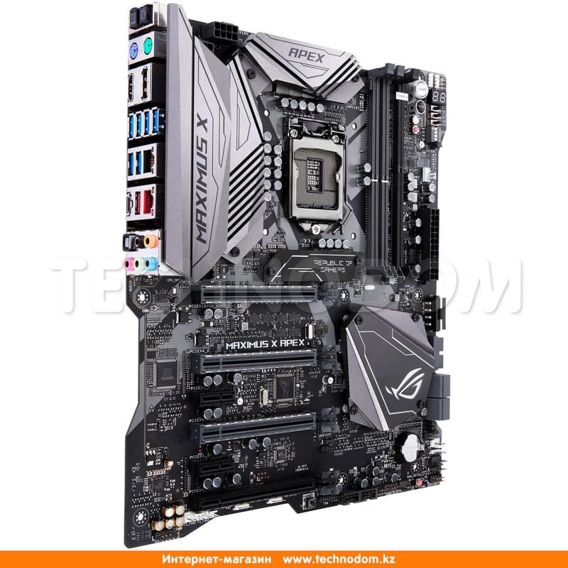 Материнская плата Asus MAXIMUS X APEX Z370 LGA1151 2DDR4 PCI-E 4x16 PCI-E 2x1 (HDMI+DP) EATX - фото #1, Technodom.kz