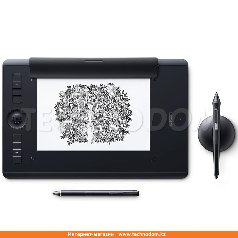 Графический планшет Wacom Intuos Pro Medium Paper Edition Чёрный, (PTH-660P-R) - фото #3, Technodom.kz