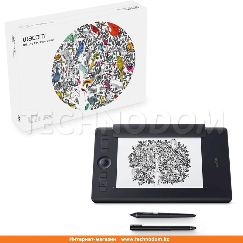 Графический планшет Wacom Intuos Pro Medium Paper Edition Чёрный, (PTH-660P-R) - фото #14, Technodom.kz