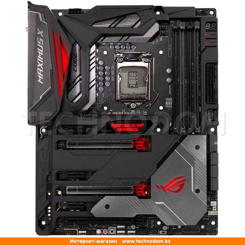 Материнская плата Asus MAXIMUS X CODE Z370 LGA1151 4DDR4 3x16 3x1 ((HDMI+DP) ATX - фото #0, Technodom.kz