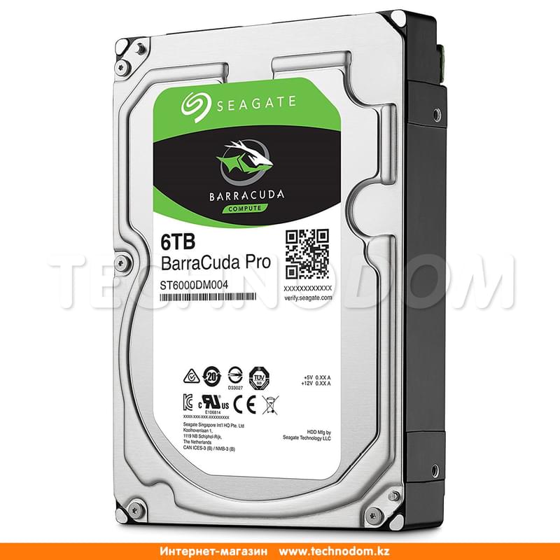 Внутренний HDD 3.5" 6TB Seagate BarraCuda Pro SATA-III (ST6000DM004) - фото #2, Technodom.kz