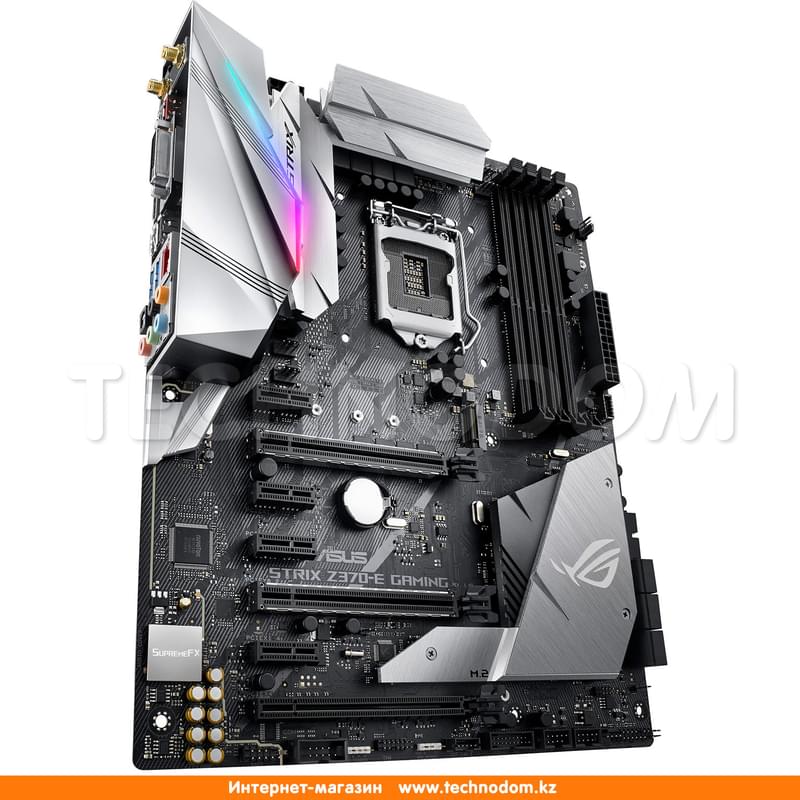 Материнская плата Asus ROG STRIX Z370-E GAMING LGA1151 4DDR4 PCI-E 3x16 4x1 (HDMI+DP+DVI-D) ATX - фото #2, Technodom.kz