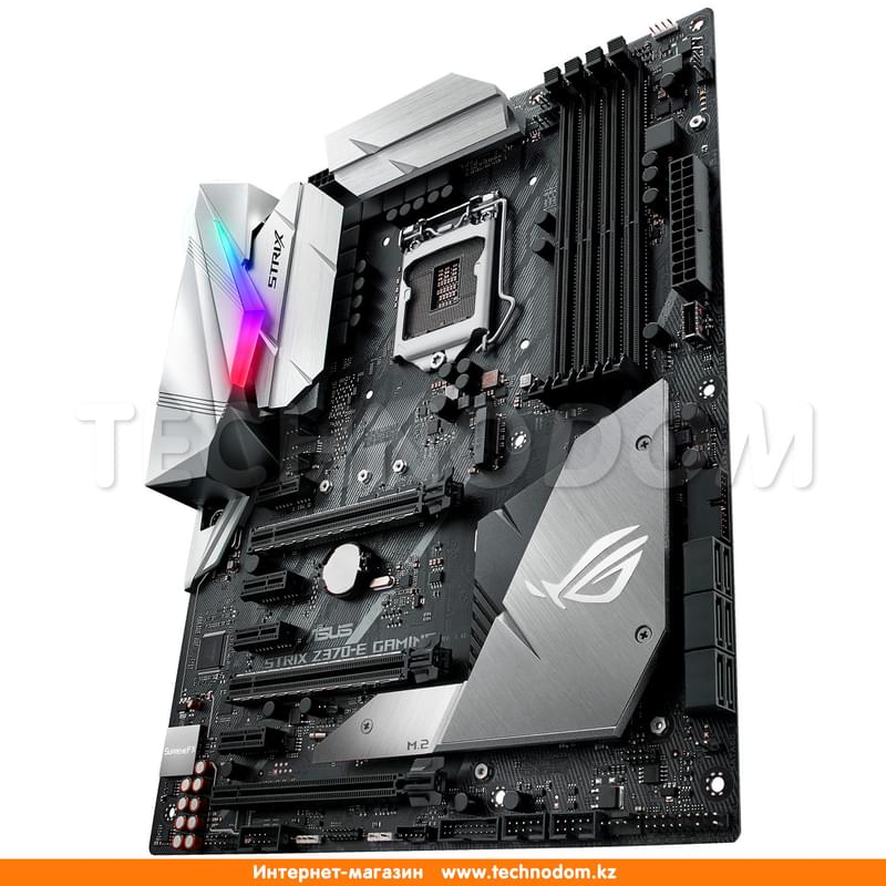Материнская плата Asus ROG STRIX Z370-E GAMING LGA1151 4DDR4 PCI-E 3x16 4x1 (HDMI+DP+DVI-D) ATX - фото #3, Technodom.kz