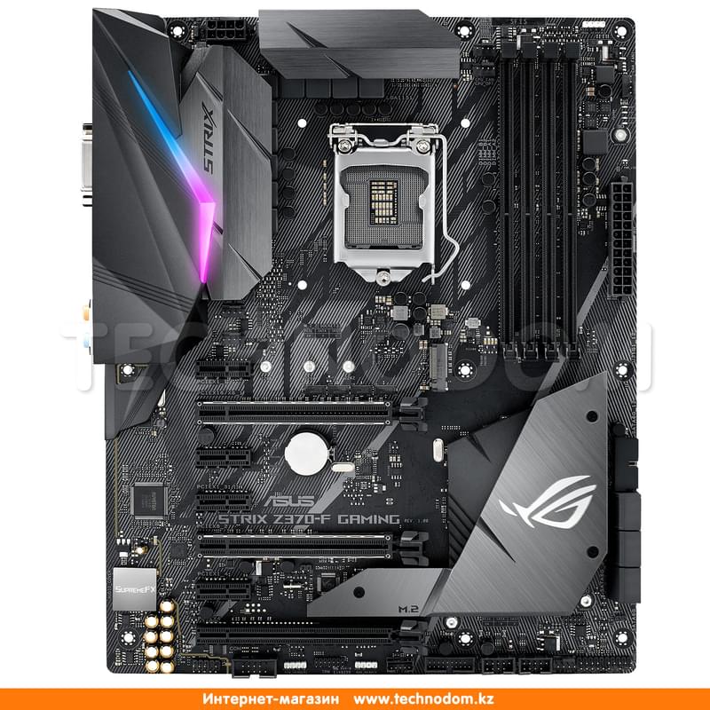 Материнская плата Asus ROG STRIX Z370-F GAMING LGA1151 4DDR4 PCI-E 3x16 4x1 (HDMI+DP+DVI-D) ATX - фото #0, Technodom.kz