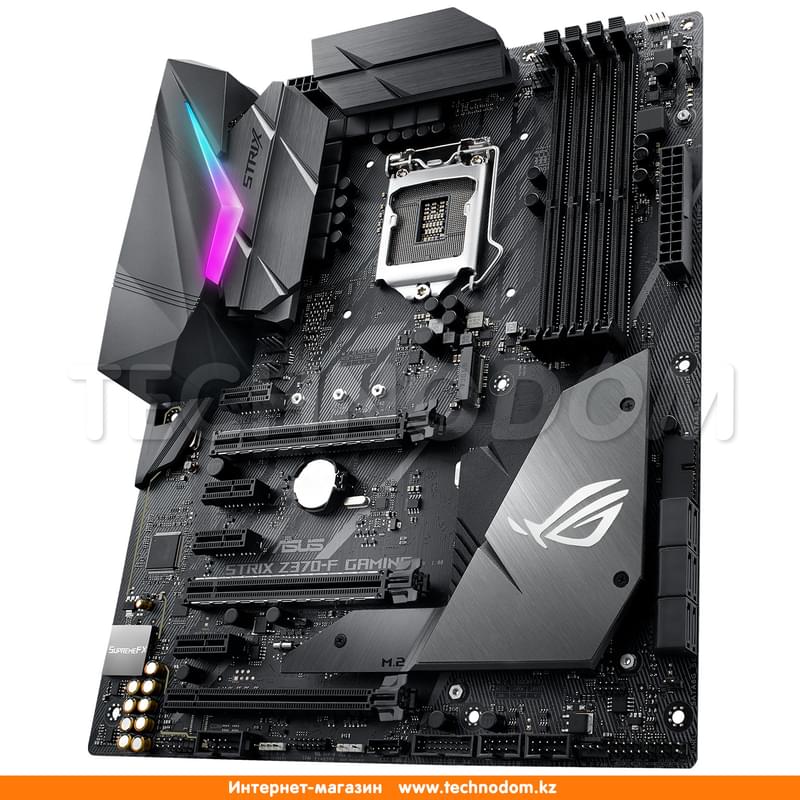 Материнская плата Asus ROG STRIX Z370-F GAMING LGA1151 4DDR4 PCI-E 3x16 4x1 (HDMI+DP+DVI-D) ATX - фото #3, Technodom.kz