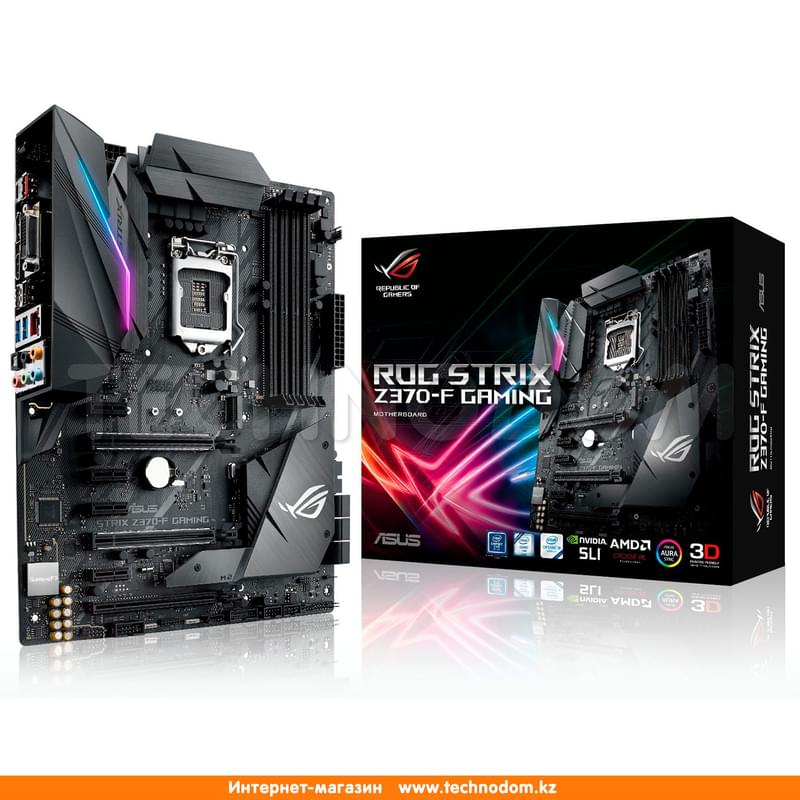 Материнская плата Asus ROG STRIX Z370-F GAMING LGA1151 4DDR4 PCI-E 3x16 4x1 (HDMI+DP+DVI-D) ATX - фото #10, Technodom.kz