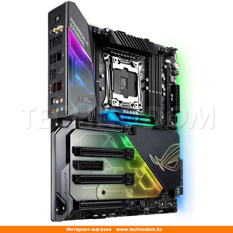 Материнская плата Asus RAMPAGE VI EXTREME X299 LGA2066 8DDR4 PCIe 4x16 1x4 EATX - фото #2, Technodom.kz