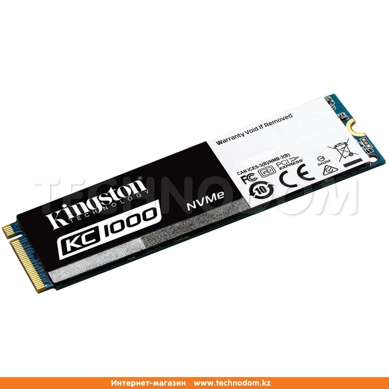 Внутренний SSD M.2 2280 240GB Kingston KC1000 PCIe 3.0 x4 NVMe MLC (SKC1000/240G) - фото #1, Technodom.kz