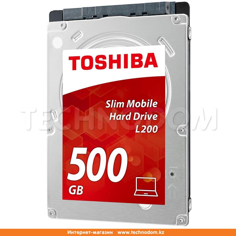 Внутренний HDD 2.5" 7мм 500GB Toshiba L200 SATA-II (HDWK105EZSTA) - фото #1, Technodom.kz