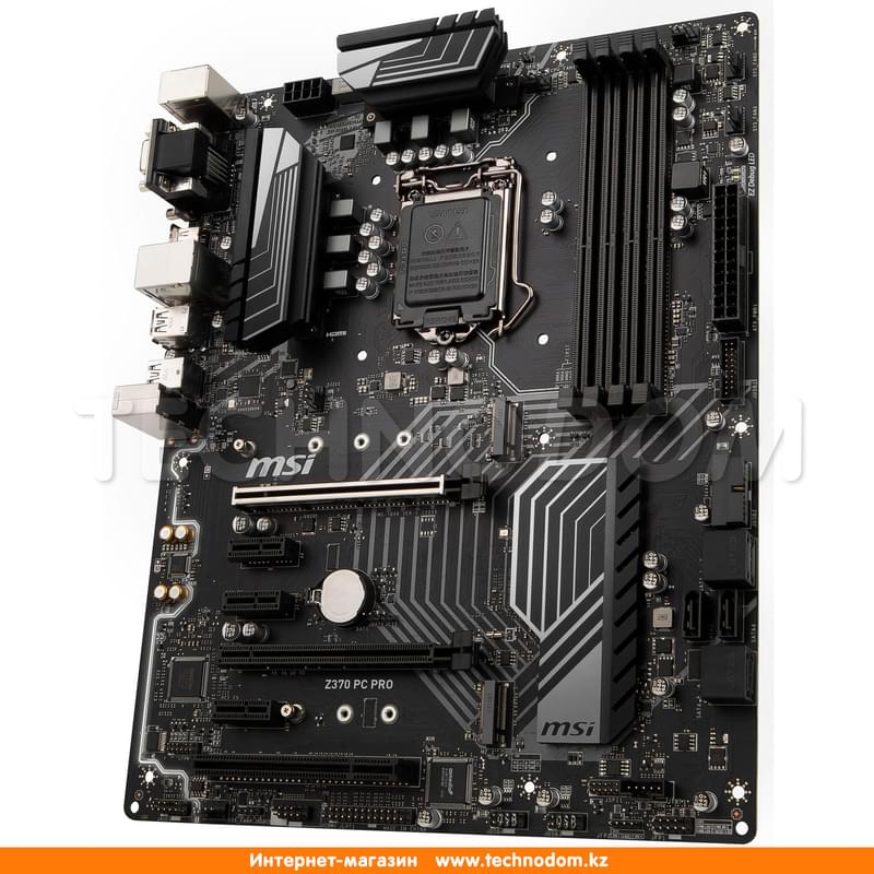 Материнская плата MSI Z370 PC PRO LGA1151 4DDR4 PCI-E 2x16 3x1 (HDMI+DVI-D+VGA) ATX - фото #2, Technodom.kz