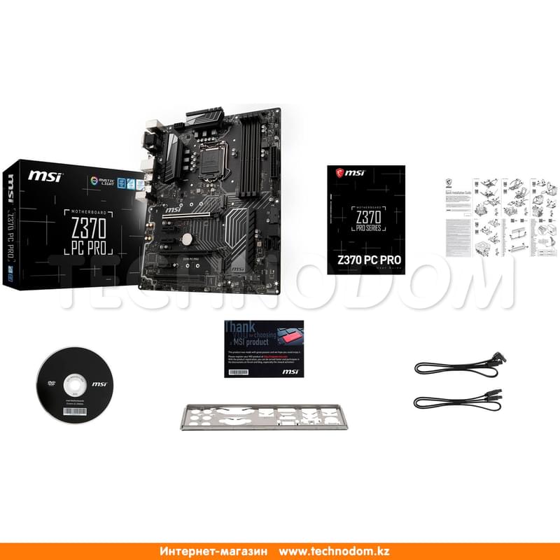 Материнская плата MSI Z370 PC PRO LGA1151 4DDR4 PCI-E 2x16 3x1 (HDMI+DVI-D+VGA) ATX - фото #5, Technodom.kz