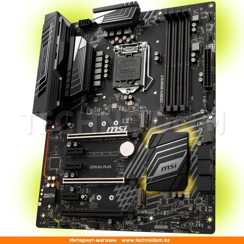 Материнская плата MSI Z370 SLI PLUS LGA1151 4DDR4 PCI-E 3x16 3x1 (HDMI+DVI-D) ATX - фото #2, Technodom.kz