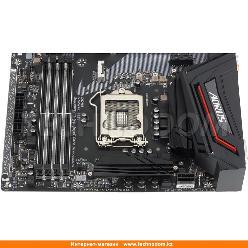 Материнская плата Gigabyte Z370 AORUS Ultra Gaming Gigabyte LGA1151 4xDDR4 PCIe 3x16 3x1(HDMI+DVI-D) - фото #7, Technodom.kz