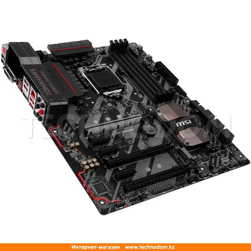 Материнская плата MSI Z370 TOMAHAWK Z370 LGA1151 4DDR4 PCI-E 3x16 3x1 (HDMI+DVI-D) ATX - фото #3, Technodom.kz