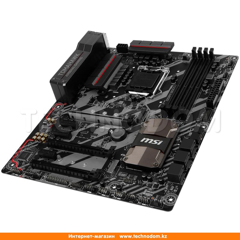 Материнская плата MSI Z370 TOMAHAWK Z370 LGA1151 4DDR4 PCI-E 3x16 3x1 (HDMI+DVI-D) ATX - фото #4, Technodom.kz