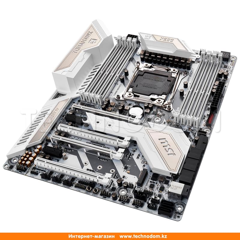 Материнская плата MSI X299 TOMAHAWK ARCTIC LGA2066 8DDR4 PCI-E 4x16 2x1 ATX - фото #1, Technodom.kz