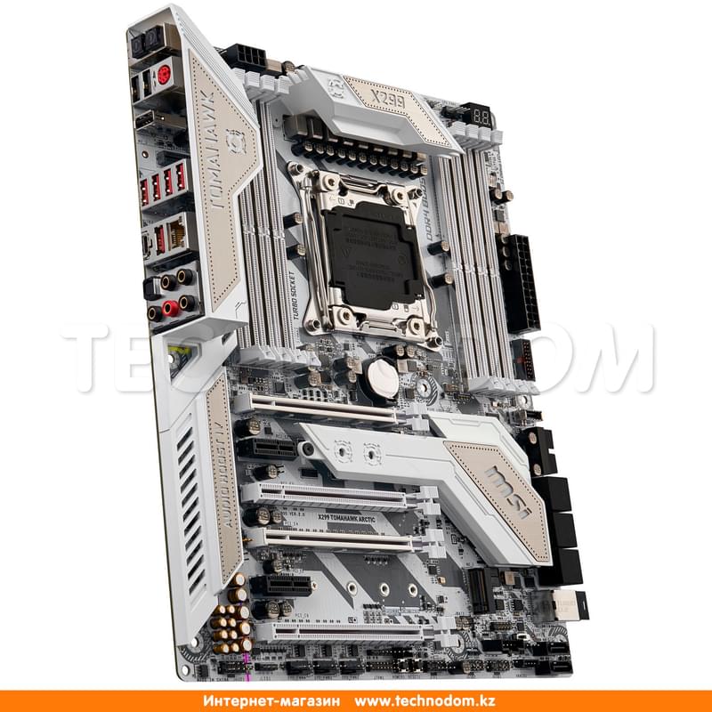 Материнская плата MSI X299 TOMAHAWK ARCTIC LGA2066 8DDR4 PCI-E 4x16 2x1 ATX - фото #2, Technodom.kz