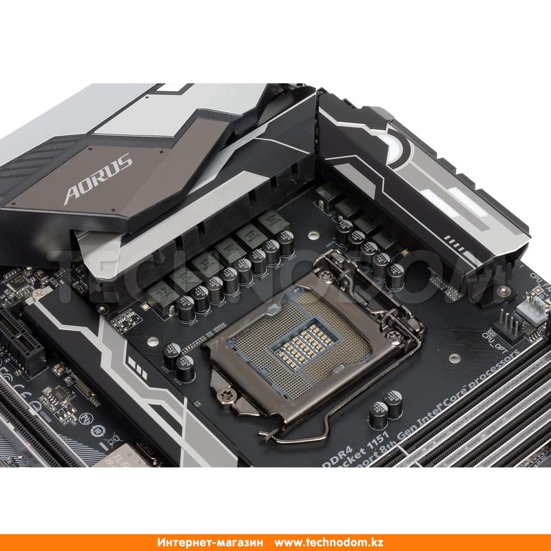 Материнская плата Gigabyte Z370 AORUS Gaming 7 LGA1151 4DDR4 PCIe 3x16 3x1 (HDMI+DP) ATX BOX - фото #3, Technodom.kz