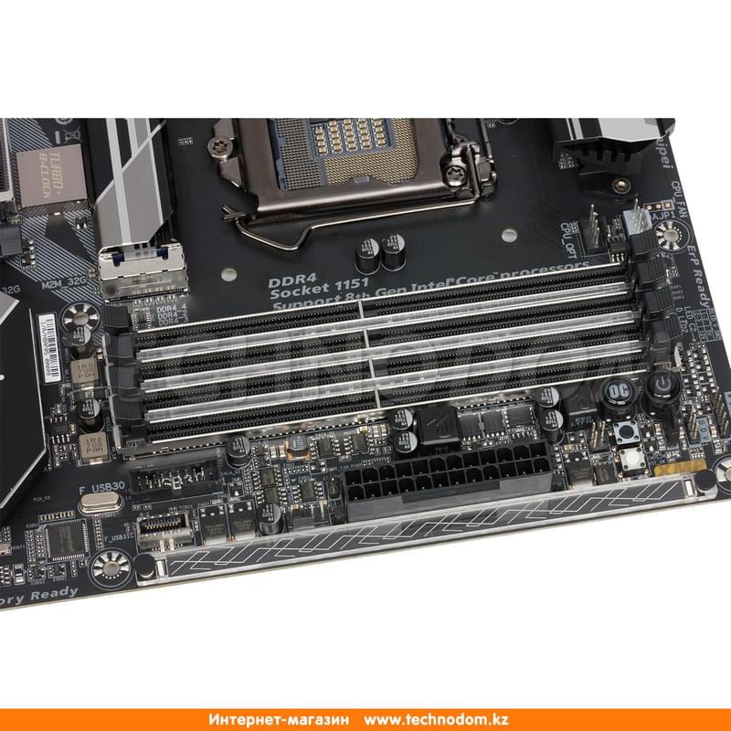 Материнская плата Gigabyte Z370 AORUS Gaming 7 LGA1151 4DDR4 PCIe 3x16 3x1 (HDMI+DP) ATX BOX - фото #4, Technodom.kz
