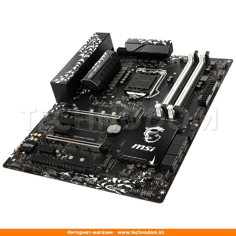 Материнская плата MSI Z370 KRAIT GAMING LGA1151 4DDR4 PCI-E 3x16 3x1 (HDMI+DVI-D) ATX - фото #3, Technodom.kz