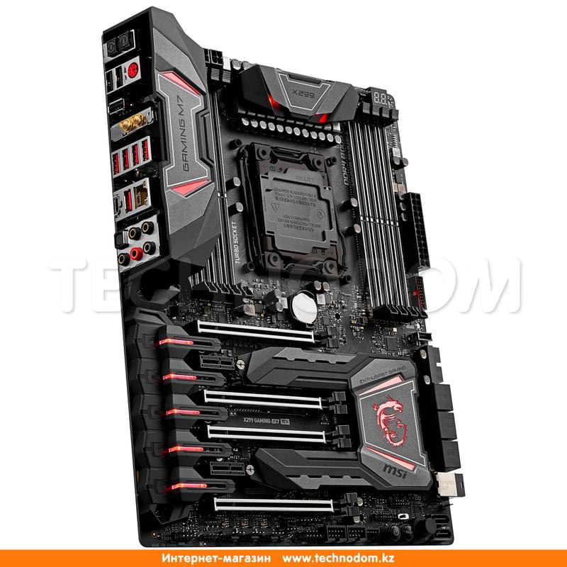 Материнская плата MSI X299 GAMING M7 ACK LGA2066 8xDDR4 PCI-E 4x16 2x1 ATX - фото #1, Technodom.kz