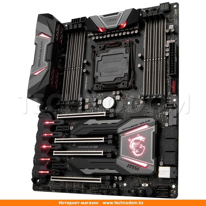 Материнская плата MSI X299 GAMING M7 ACK LGA2066 8xDDR4 PCI-E 4x16 2x1 ATX - фото #2, Technodom.kz