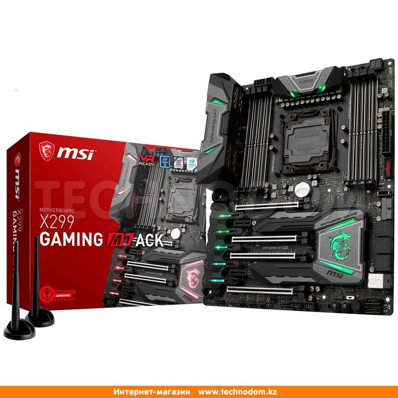 Материнская плата MSI X299 GAMING M7 ACK LGA2066 8xDDR4 PCI-E 4x16 2x1 ATX - фото #9, Technodom.kz