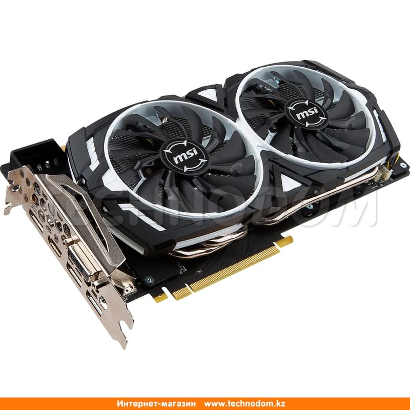 Видеокарта MSI GeForce GTX 1070 ARMOR 8G OC 8Gb 256bit/G5 (HDMI+3DP+DVI-D) - фото #2, Technodom.kz