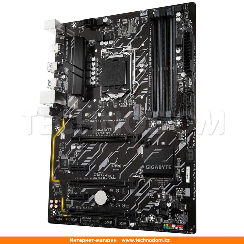Материнская плата Gigabyte Z370P D3 LGA1151 4DDR4 3x16 3x1 (HDMI) ATX BOX - фото #2, Technodom.kz