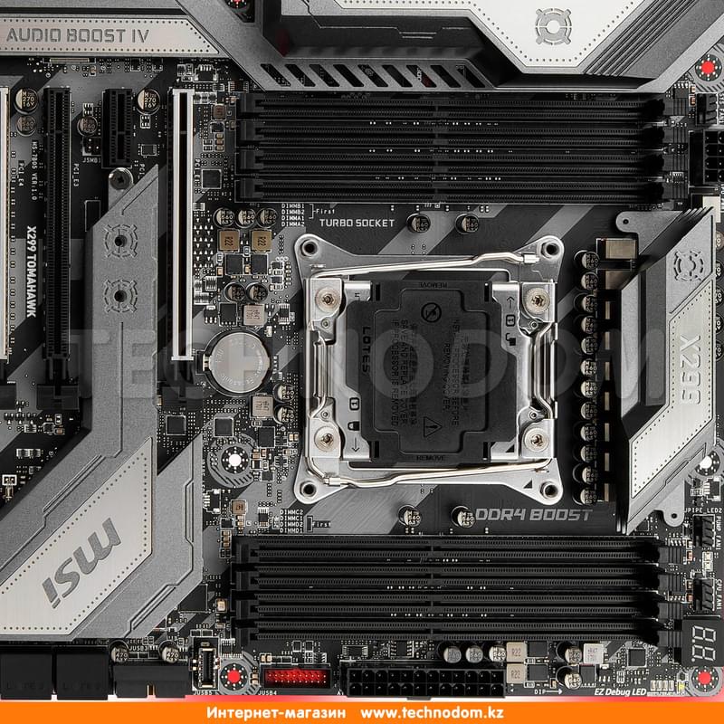 Материнская плата MSI X299 TOMAHAWK AC LGA2066 8DDR4 PCI-E 4x16 2x1 BT ATX - фото #6, Technodom.kz