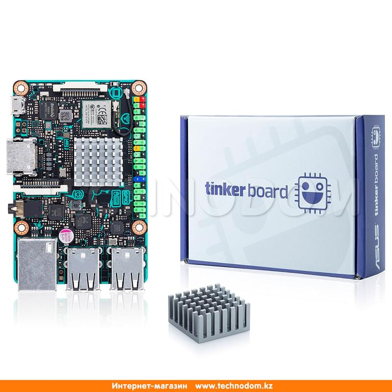 Одноплатный компьютер Asus TINKER BOARD/2GB ARM Quad-Core RK3288 DDR3 GPU (HDMI+4xUSB) BT BOX - фото #2, Technodom.kz