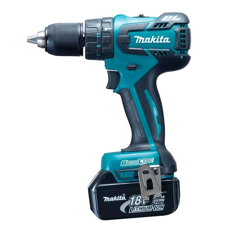 Шуруповерт аккумуляторный Makita DHP456RFE 13мм 50Нм 3,0Ah - фото #0, Technodom.kz