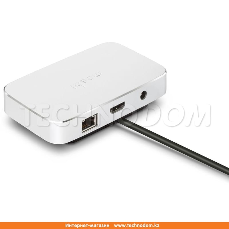 Универсальная док-станция Symbus, 2*USB 3.1, 1*RJ45, 1*HDMI, Moshi, Silver (99MO084209) - фото #0, Technodom.kz