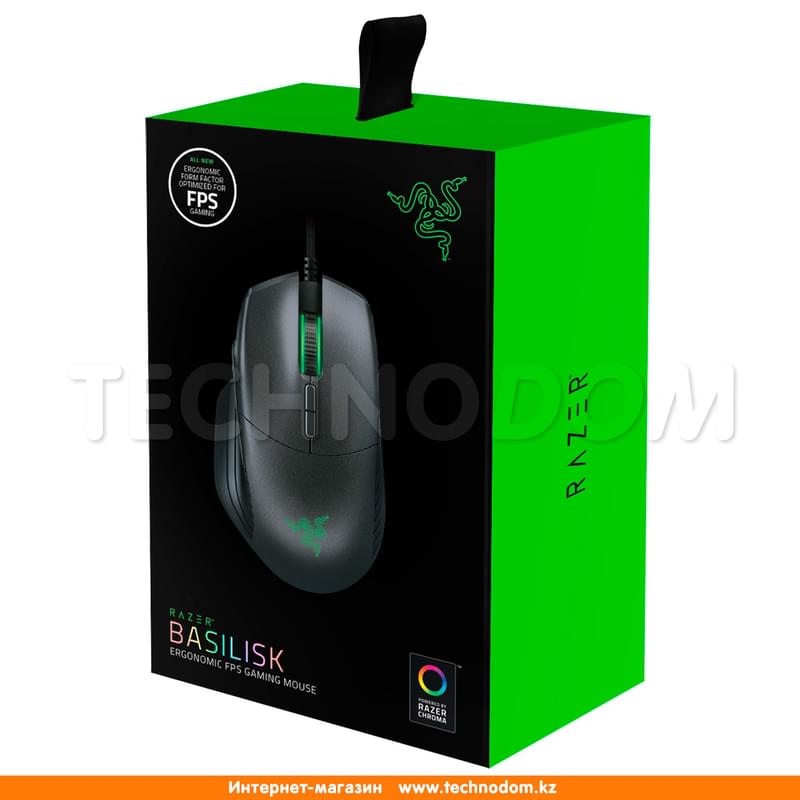 Мышка игровая проводная USB Razer Basilisk, RZ01-02330100-R3G1 - фото #5, Technodom.kz