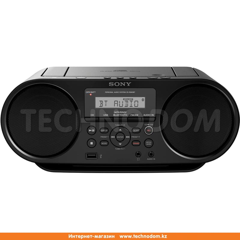 Магнитола Sony ZS-RS60BT, Black - фото #0, Technodom.kz