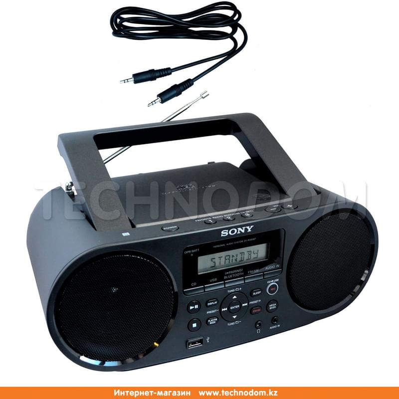Магнитола Sony ZS-RS60BT, Black - фото #2, Technodom.kz
