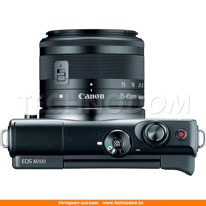 Беззеркальный фотоаппарат Canon EOS M100 EF 15-45 IS STM Black - фото #3, Technodom.kz Беззеркальный фотоаппарат Canon EOS M100 EF 15-45 IS STM Black - фото #3, Technodom.kz