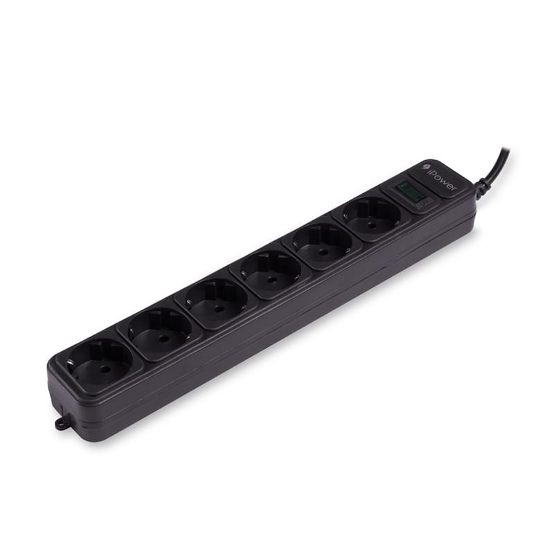 Сетевой фильтр iPower, 6 роз, 3м, Black (iPEO3m) - фото #1, Technodom.kz