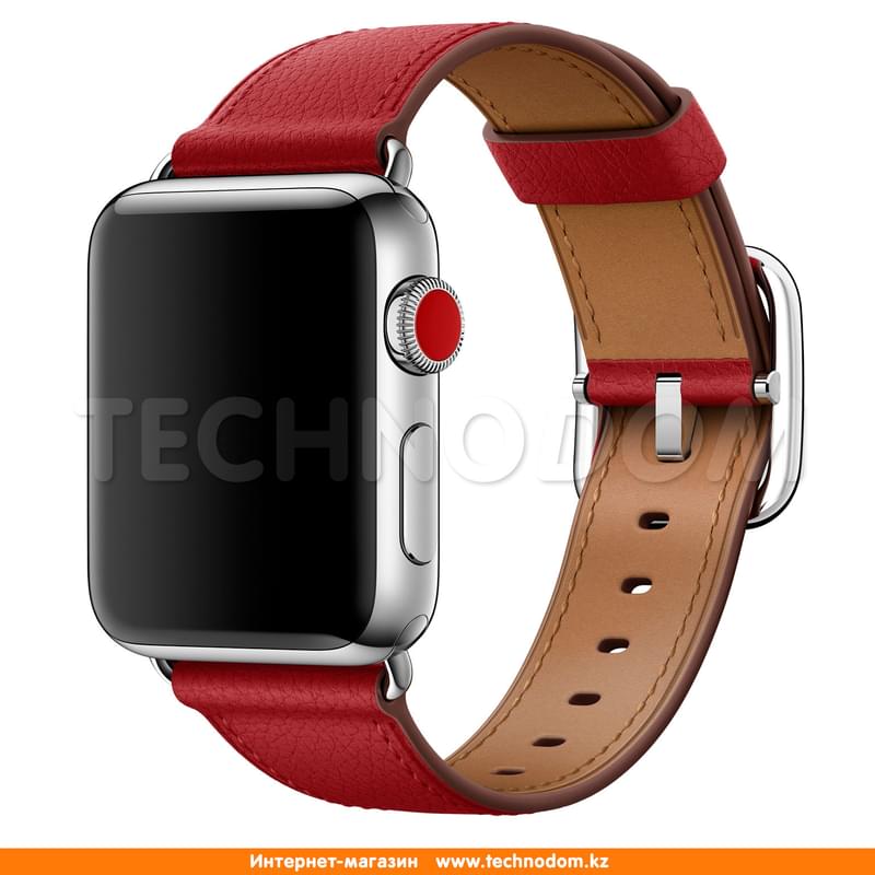 Браслет Apple 38mm Ruby (PRODUCT)RED Classic Buckle (MR392ZM/A) - фото #1, Technodom.kz