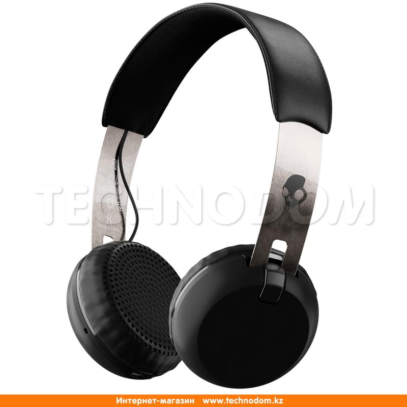 Наушники Накладные Skullcandy Bluetooth Grind, Black-Chrome - фото #0, Technodom.kz Наушники Накладные Skullcandy Bluetooth Grind, Black-Chrome - фото #0, Technodom.kz