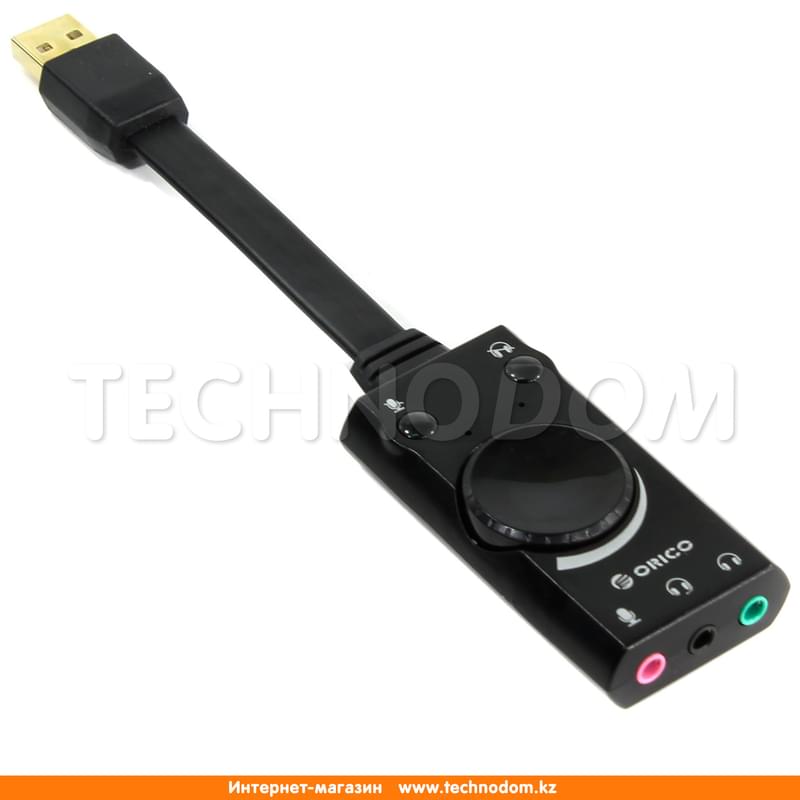 Звуковая карта USB 2.0 ORICO SC1-BK - фото #0, Technodom.kz