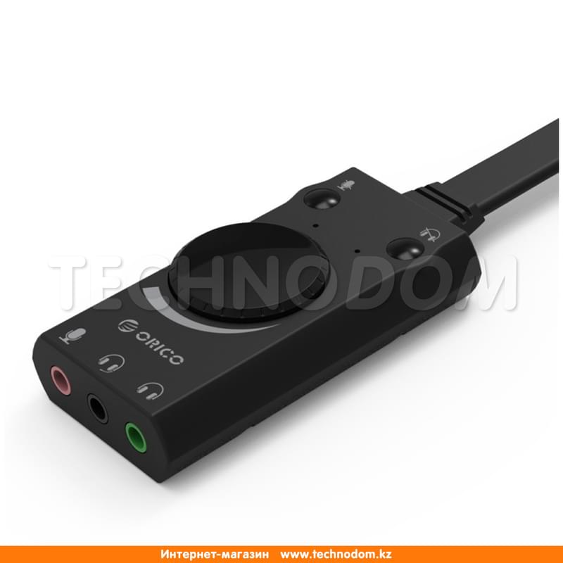 Звуковая карта USB 2.0 ORICO SC1-BK - фото #2, Technodom.kz
