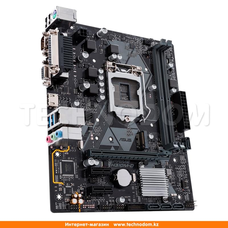 Материнская плата Asus PRIME H310M-D LGA1151 2DDR4 PCI-E 1x16 2x1 (HDMI+VGA) mATX - фото #1, Technodom.kz