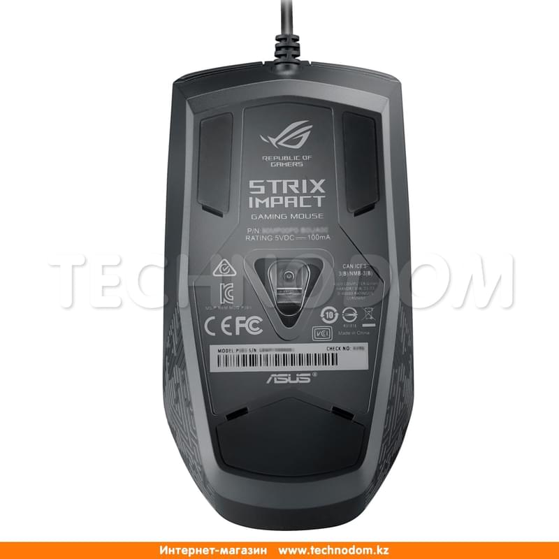 Мышка игровая проводная Asus ROG STRIX IMPACT - фото #4, Technodom.kz