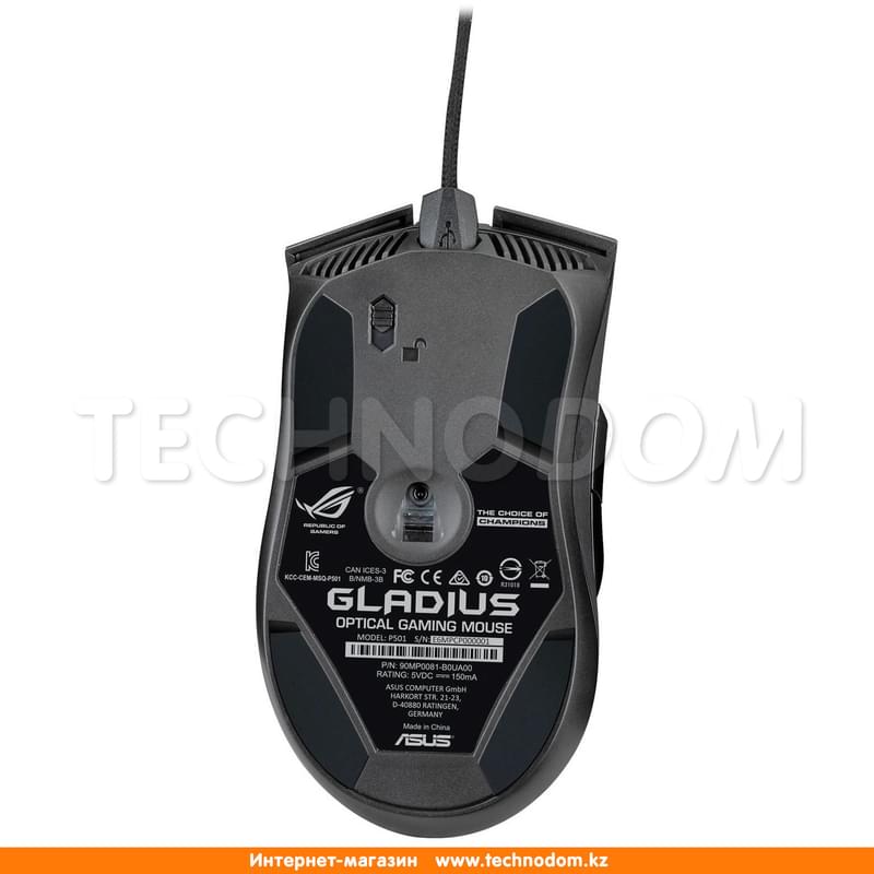 Мышка игровая проводная Asus ROG GLADIUS - фото #4, Technodom.kz