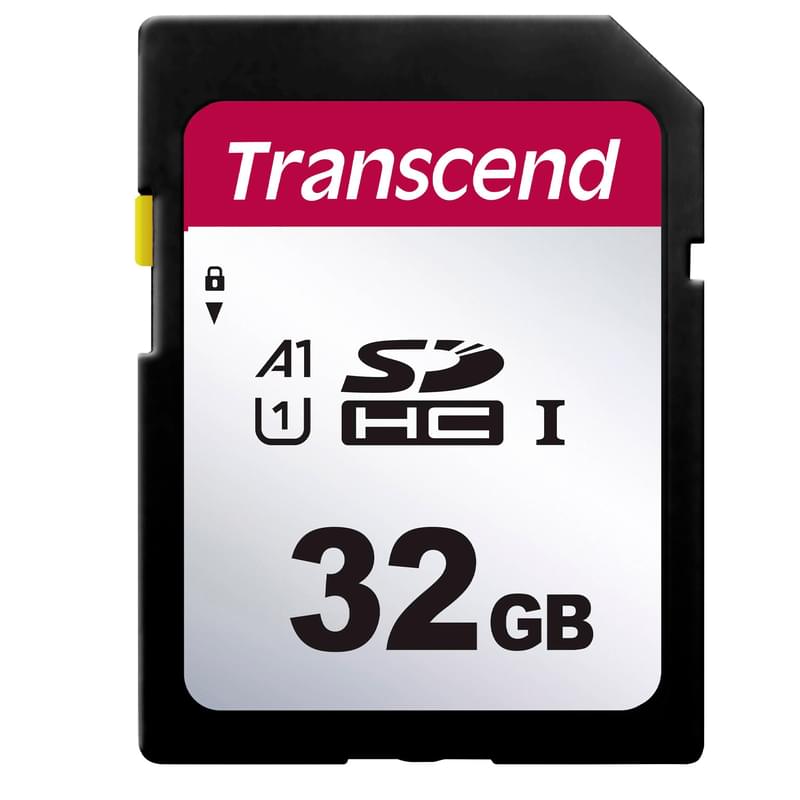 Карта памяти SD 32GB Transcend, TLC, UHS-I, U1 (TS32GSDC300S) - фото #0, Technodom.kz