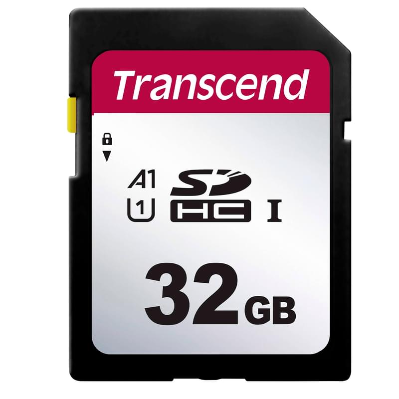 SD 32GB Transcend Жады картасы, TLC, UHS-I, U1, 60MB/s дейін (TS32GSDC300S) - фото #0, Technodom.kz